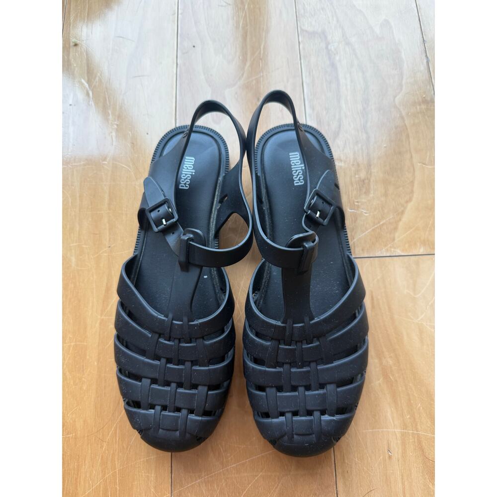 Melissa Black Jellies size 9